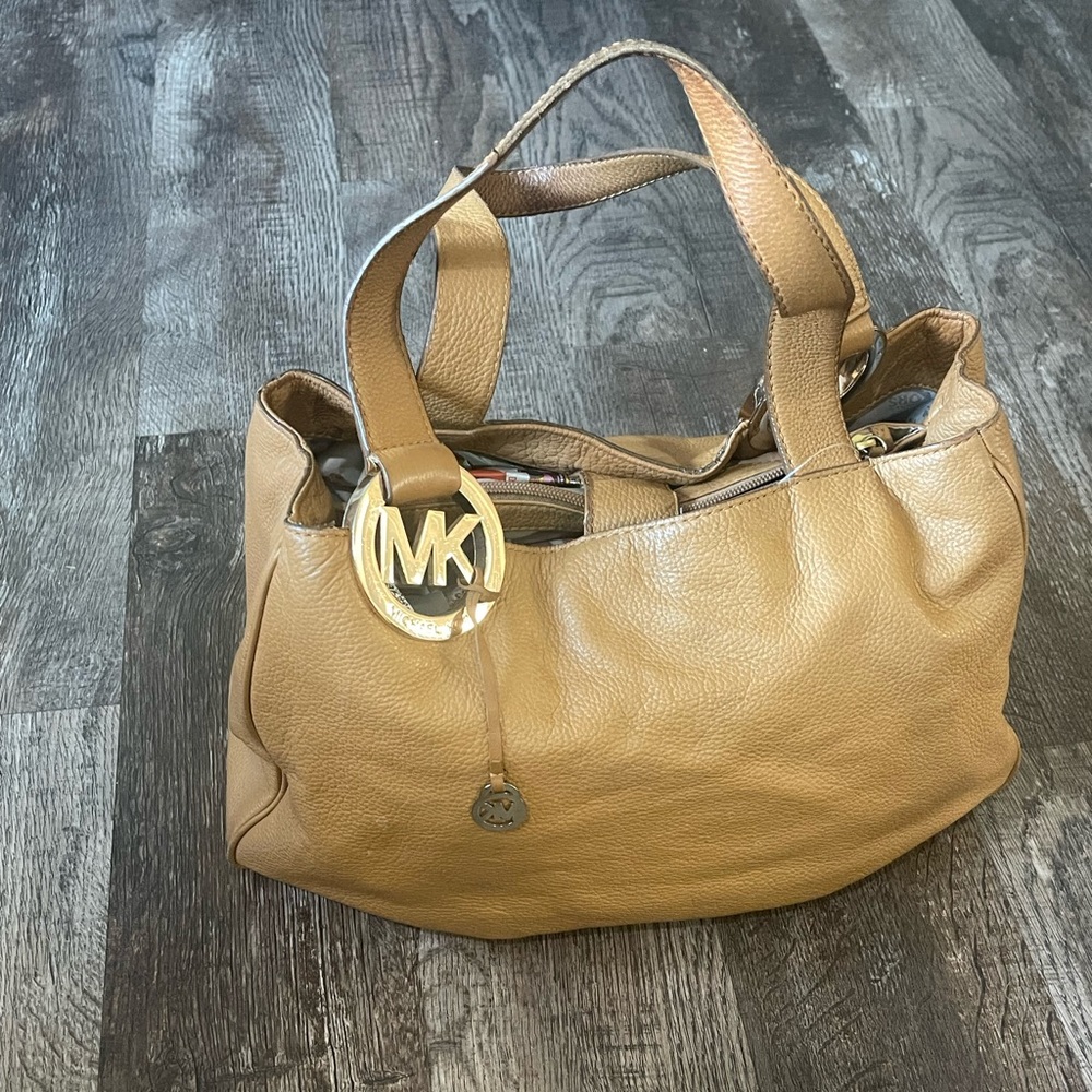 Michael Kors Brown Leather Shoulder Bag‎